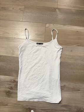 Zara White Spaghetti Strap Camisole